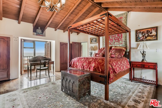 Bedroom in a $10,900,000 Santa Monica home for sale