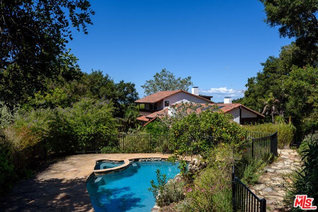 Pool in a $4,250,000 Santa Barbara home for sale