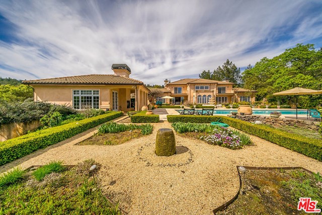 Facade in a $29,800,000 St. Helena home for sale