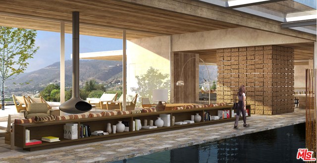 Kitchen in a $29,995,000 Malibu home for sale