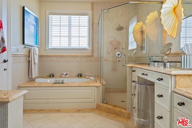 Bathroom in a $49,000,000 Beverly Hills home for sale