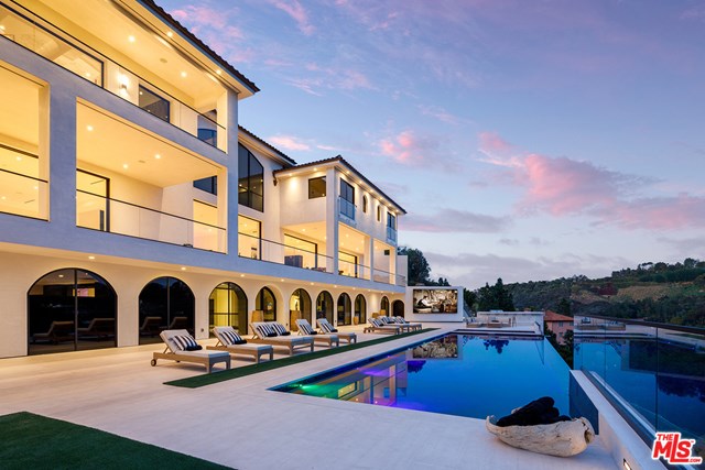Pool in a $78,000,000 Los Angeles home for sale