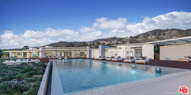 Pool in a $75,000,000 Malibu home for sale