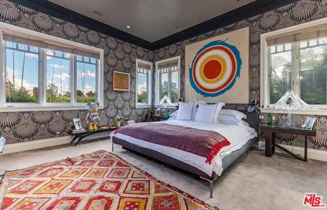 Bedroom in a $13,995,000 Santa Monica home for sale
