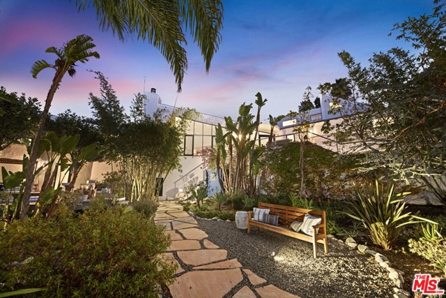 Backyard in a $4,850,000 Malibu home for sale