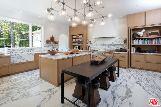 Kitchen in a $32,000,000 Los Angeles home for sale