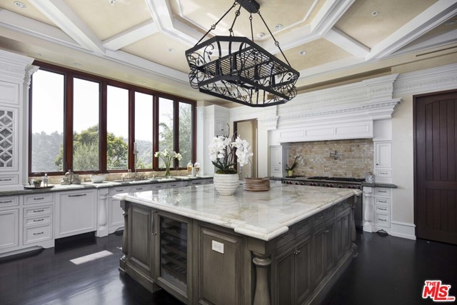 Kitchen in a $23,750,000 Los Angeles home for sale