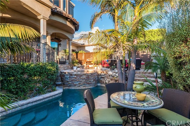 Pool in a $19,500 per month Manhattan Beach home for rent