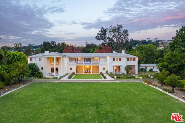 Backyard in a $75,000,000 Los Angeles home for sale