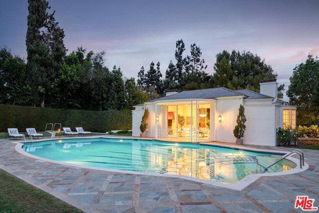 Pool in a $75,000,000 Los Angeles home for sale