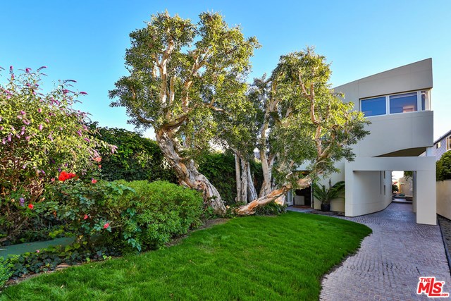 Backyard in a $31,500,000 Malibu home for sale