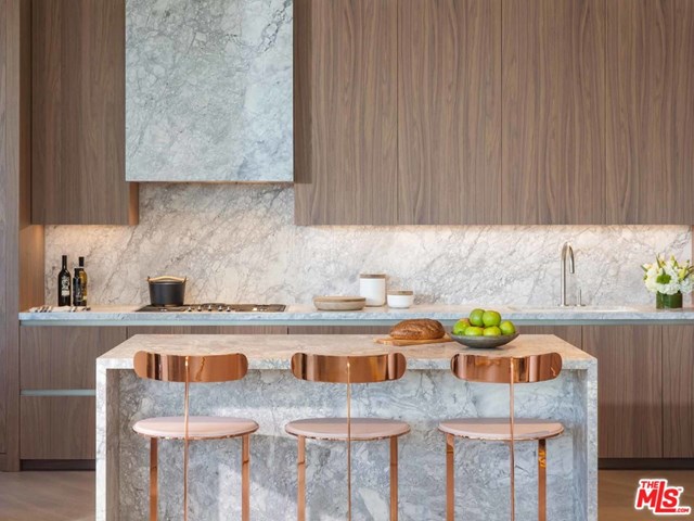 Kitchen in a $8,100,000 Los Angeles home for sale