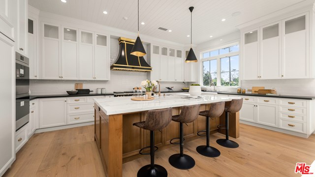 Kitchen in a $24,995,000 Los Angeles home for sale