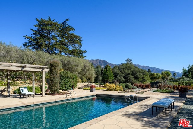 Pool in a $16,898,000 Santa Barbara home for sale
