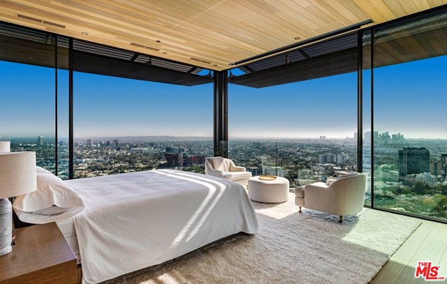 Bedroom in a $54,950,000 Los Angeles home for sale