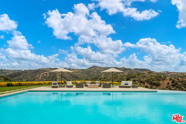 Pool in a $85,000,000 Beverly Hills home for sale