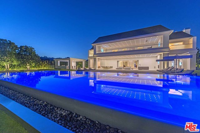 Pool in a $85,000,000 Beverly Hills home for sale