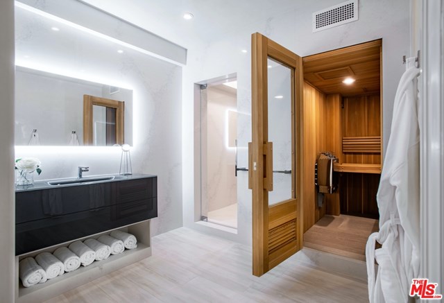 Bathroom in a $85,000,000 Beverly Hills home for sale